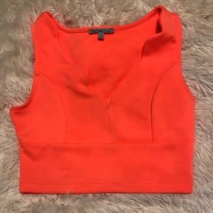 Peach crop top
